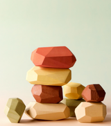 Ensemble de pierres à empiler en bois - 36 pièces