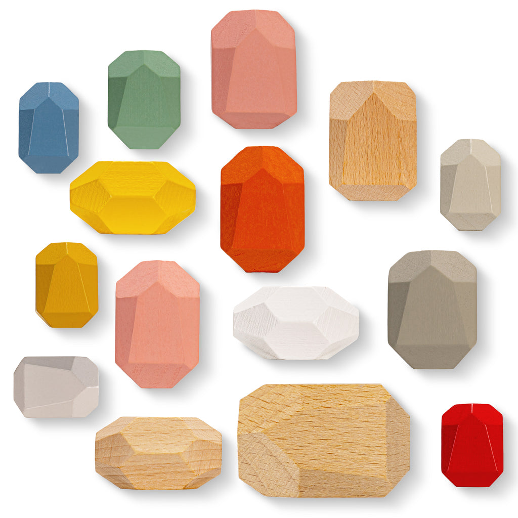 Wooden Stone Stacking Set - 36 pieces – Reyiko